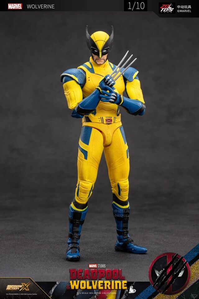 ZD Toys Deadpool and Wolverine Wolverine Yellow Suit 1/10 Scale Collectible Figure