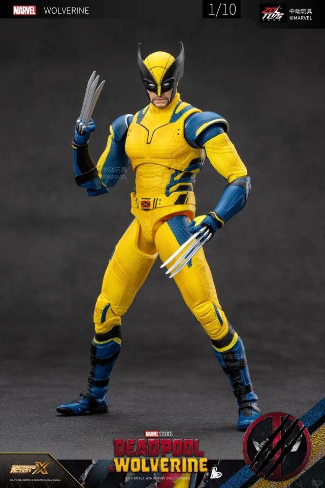 ZD Toys Deadpool and Wolverine Wolverine Yellow Suit 1/10 Scale Collectible Figure