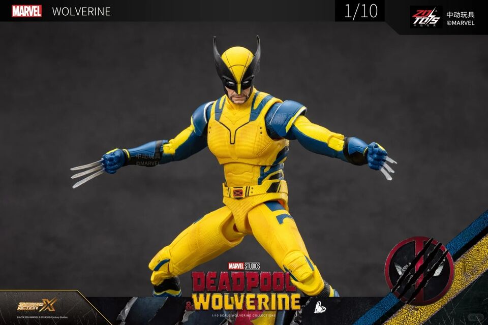 ZD Toys Deadpool and Wolverine Wolverine Yellow Suit 1/10 Scale Collectible Figure