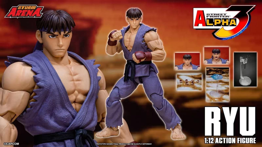 Storm collectibles Street Fighter Alpha 3 - Ryu 1/12 Scale Action Figure (Purple Exclusive)