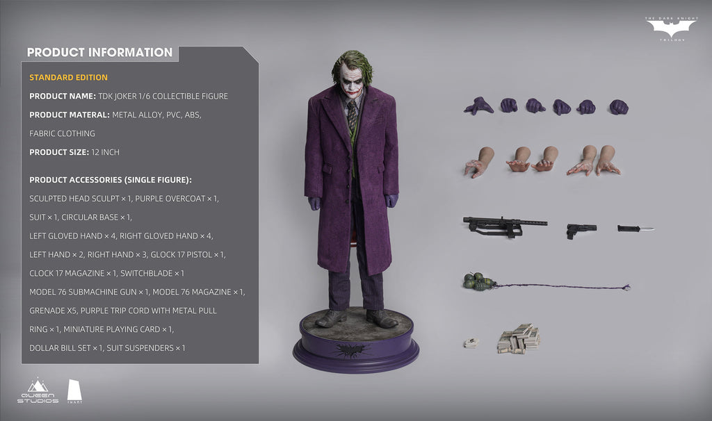 INART IA001P The Dark Knight Heath Ledger Joker (Premium Version)