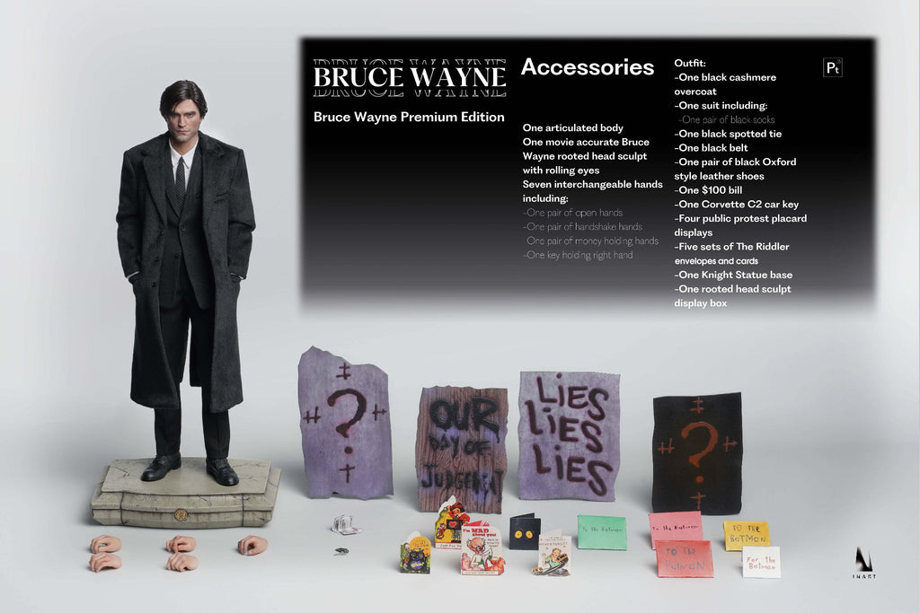 Preorder! INART Bruce Wayne 1:6 Scale Collectible Figure (Premium Edition) (Rooted Hair)