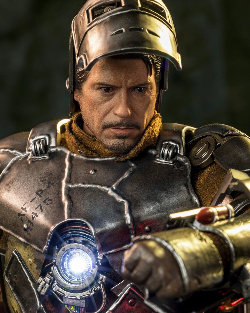 iron man helmet hot toys Hot Toys MMS605D40B Ironman 1 Ironman Mark 1 Diecast Collectibles (Spe – Pop Collectibles