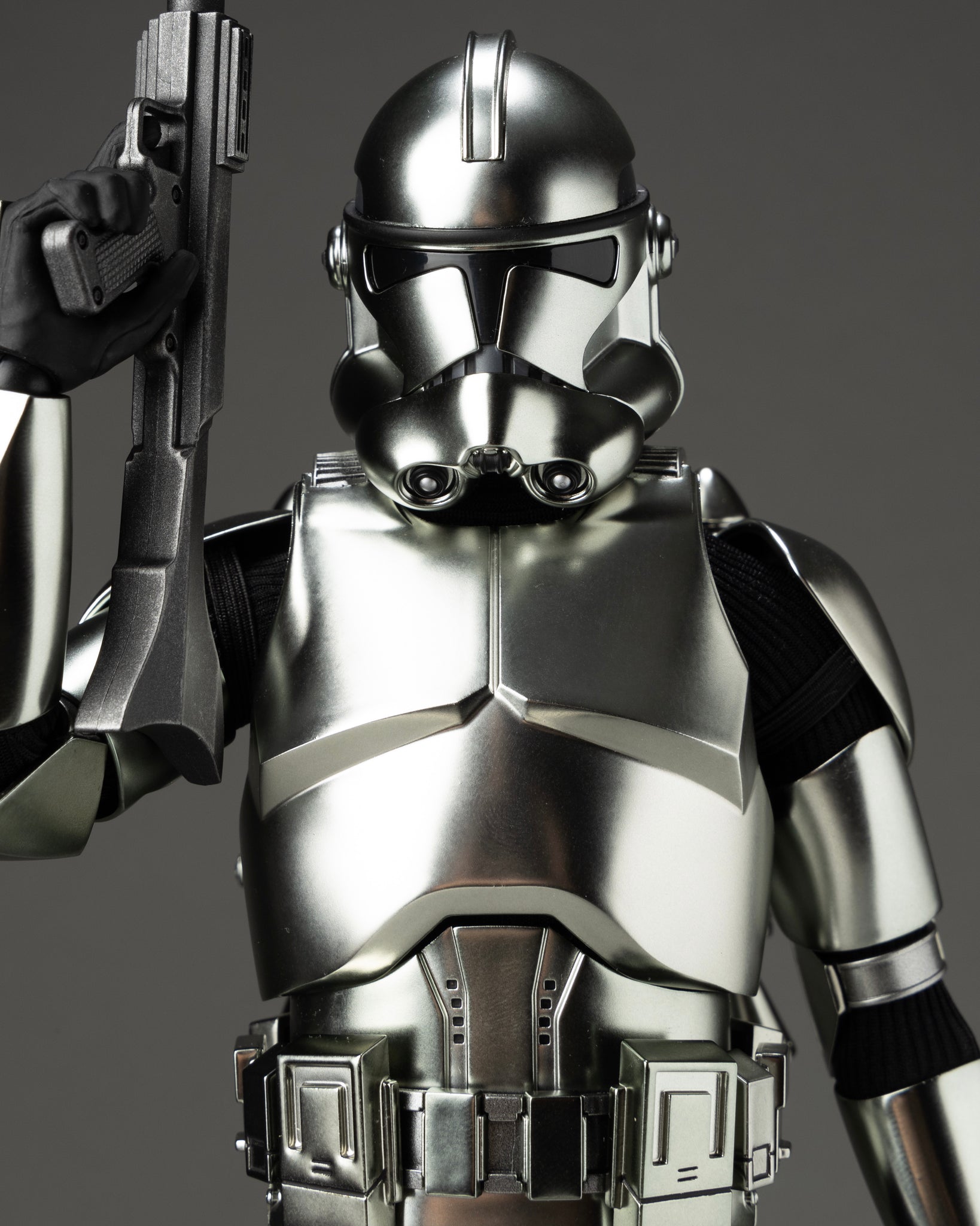 Hot toys MMS643 Star Wars Clone Trooper Chrome Version – Pop