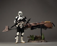 Load image into Gallery viewer, Hot toys MMS612 Star Wars Return of the Jedi Scout Trooper and Speeder Bike