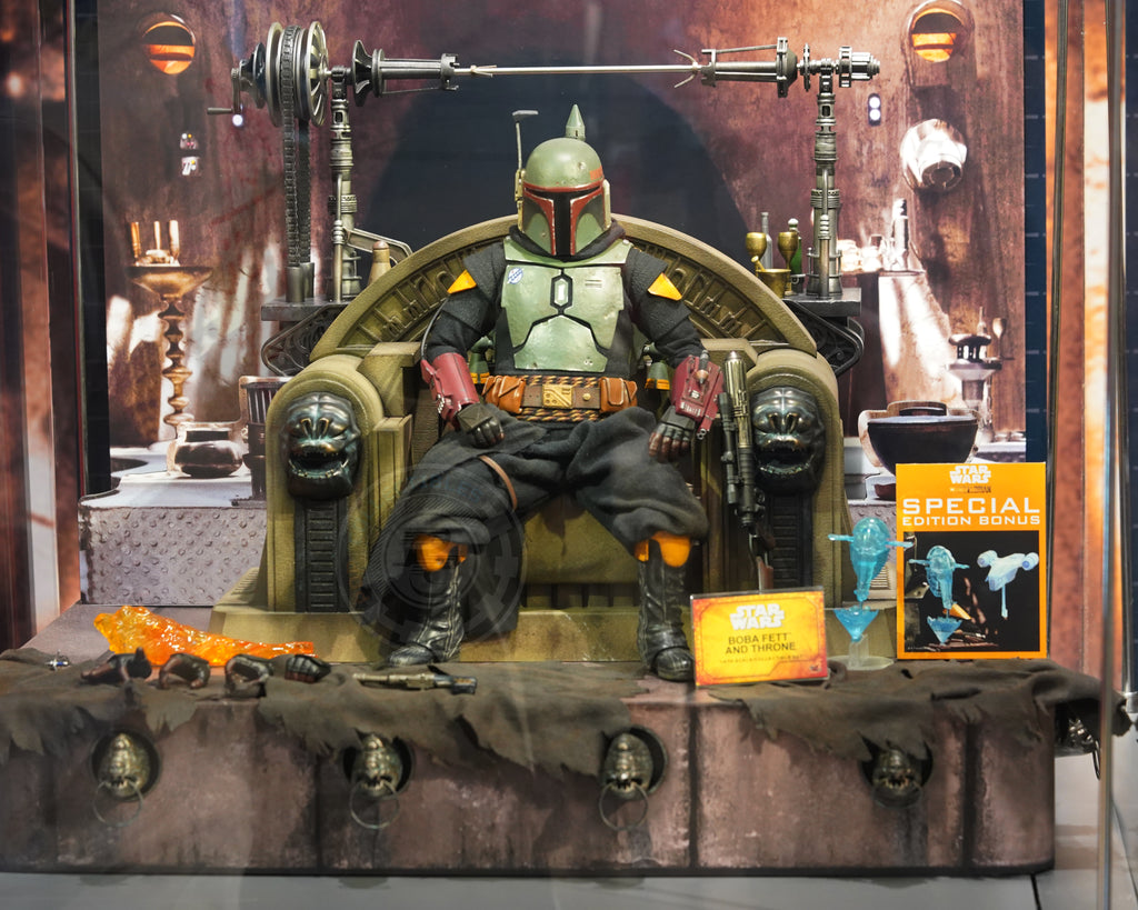 Hot toys TMS056B Star Wars The Mandalorian Boba Fett Repaint Armor and Throne (Special Edition)