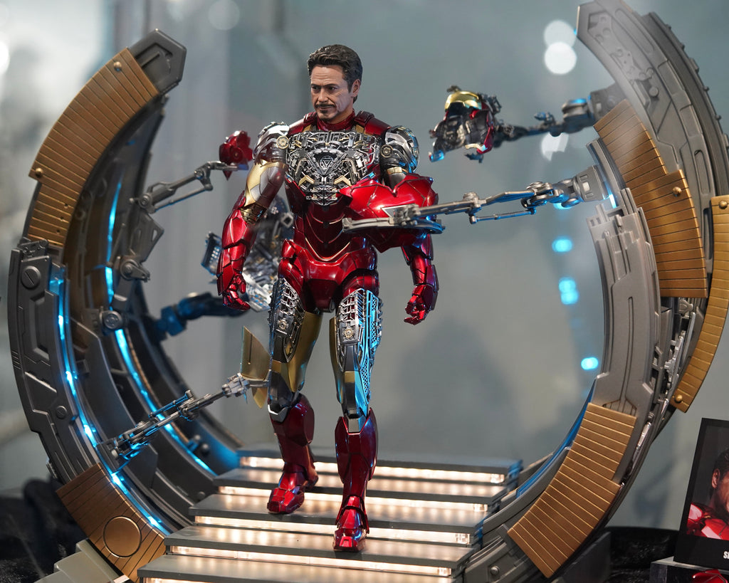 Preorder! Hot Toys MMS688D53 The Avengers Iron Man Mark VI (2.0) With Suit Up Gantry 1:6 Scale Collectible Set