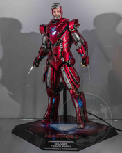 Load image into Gallery viewer, Hot toys MMS618D43 Ironman 3 Ironman Silver Centurion Armor Suit Up Version Diecast Edition
