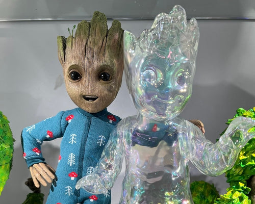 Hot Toys TMS089 I Am Groot Groot Collectible Figure Deluxe Edition Life Size Figure