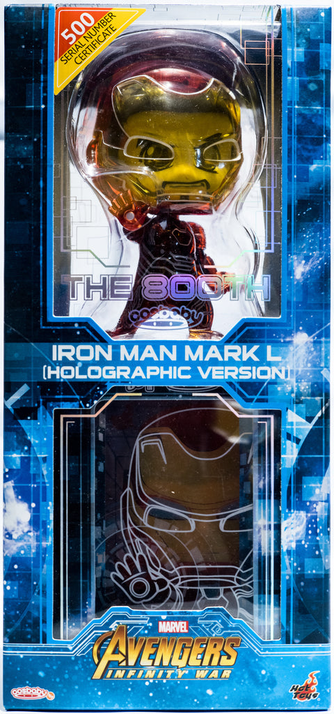 Hot Toys COSB800 Avengers Infinity War Iron Man Mark L (Holographic Version) Cosbaby (S) Bobble-Head