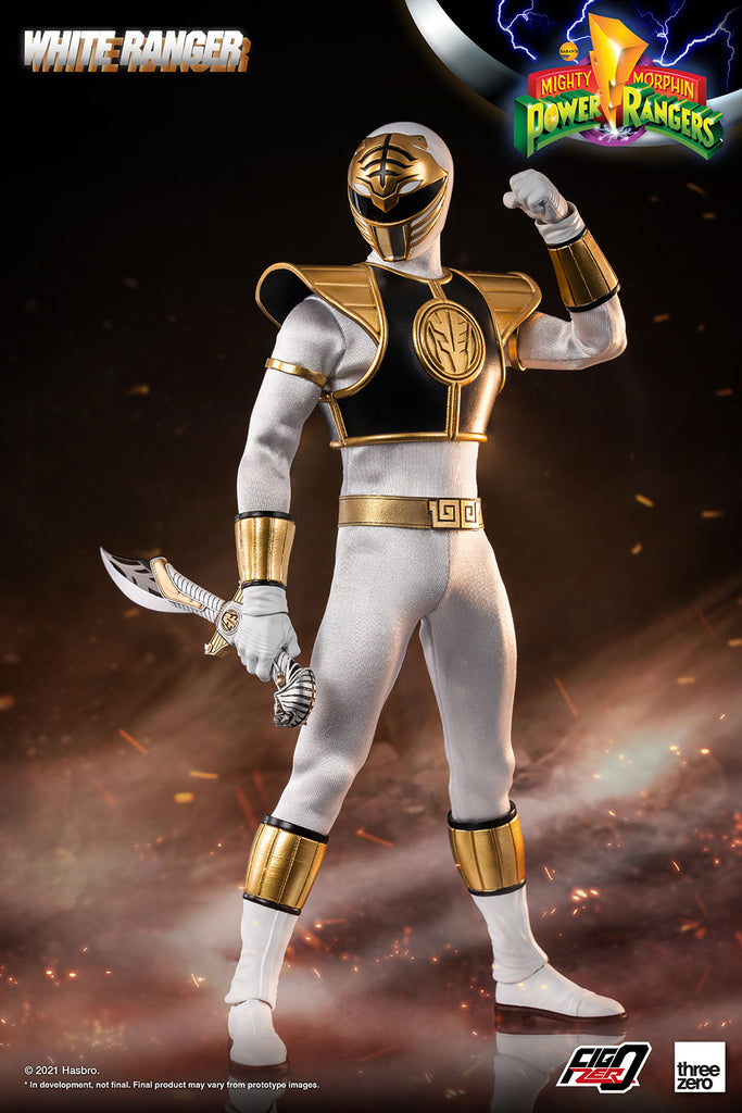 Threezero Mighty Morphin Power Rangers White Ranger – Pop Collectibles