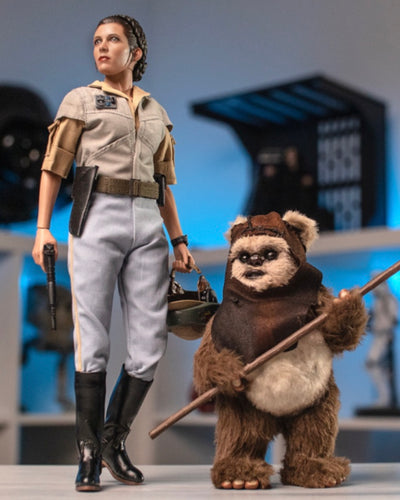 Hot toys MMS551 Star Wars Return of the Jedi Princesses Leia and Wicket