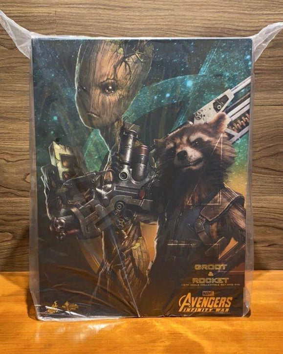 Hot toys MMS476 Marvel Infinity War Groot and Rocket Set