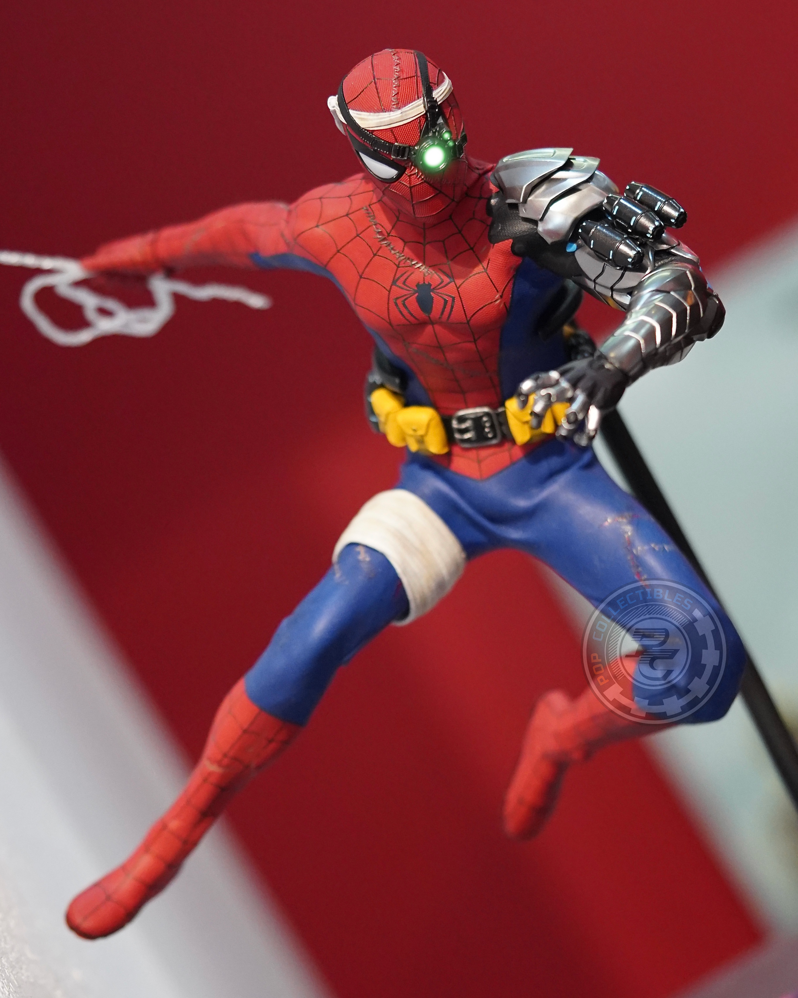 Hot toys VGM51 Spiderman PS4 Cyborg Spiderman Suit – Pop Collectibles Hot toys VGM51 Spiderman PS4 Cyborg Spiderman Suit – Pop Collectibles