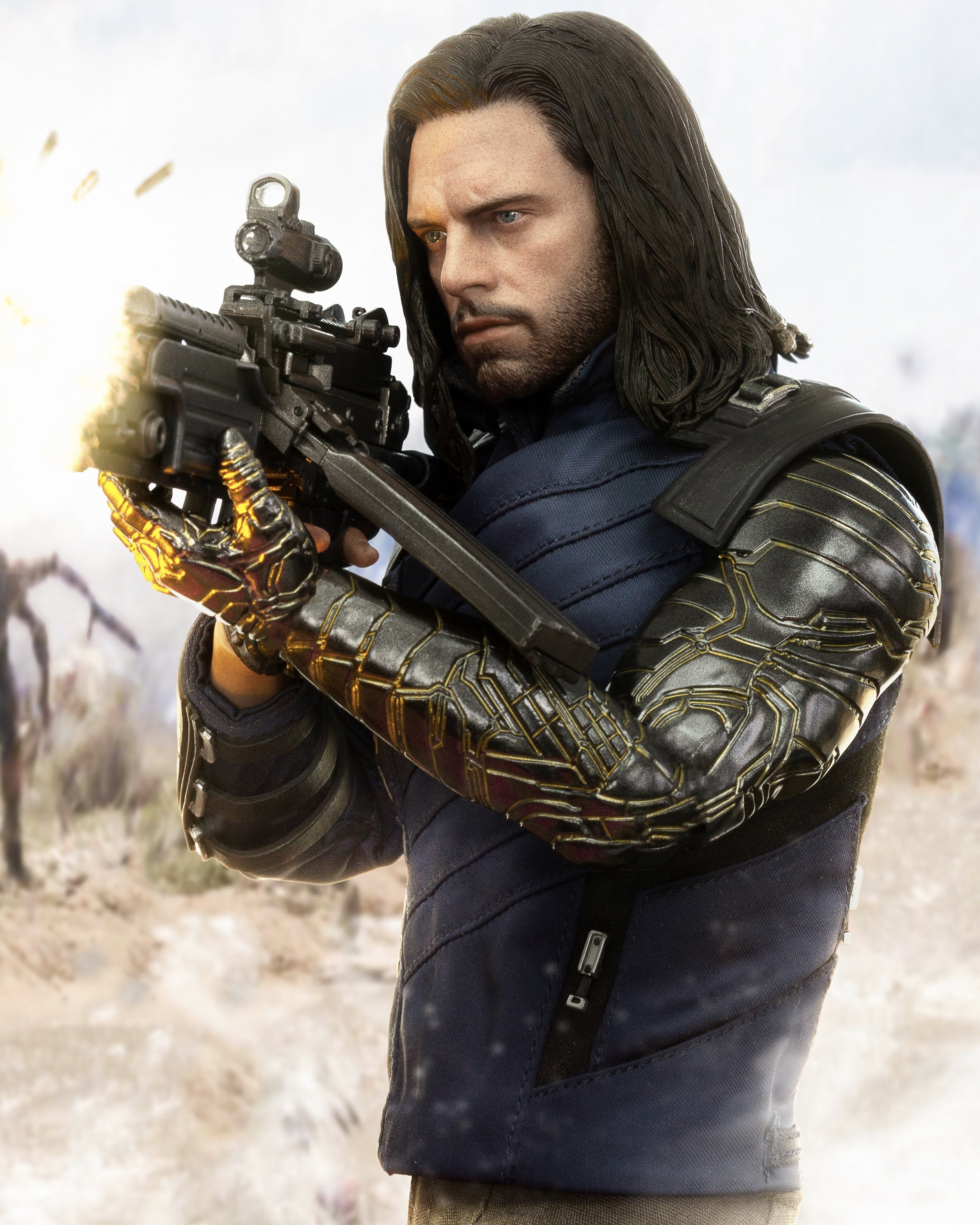 アメトイ。フーバー。 Hot toys MMS509 Marvel Avengers Infinity War Bucky Barnes