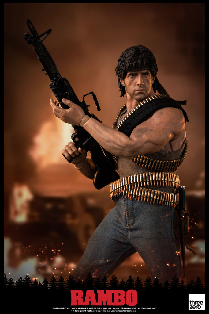 Three Zero Rambo Display Threezero Rambo First Blood John Rambo – Pop Collectibles